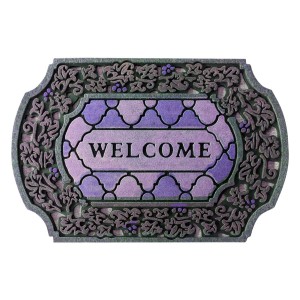 Multi-color Heavy Duty Non-slip Welcome Recycled Rubber Outdoor Door Mat