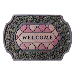 Multi-color Heavy Duty Non-slip Welcome Recycled Rubber Outdoor Door Mat