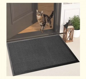 Anti-slip Elastic Silk 3D Mesh Door Mat With Rubber Backing For Outdoor Indoor